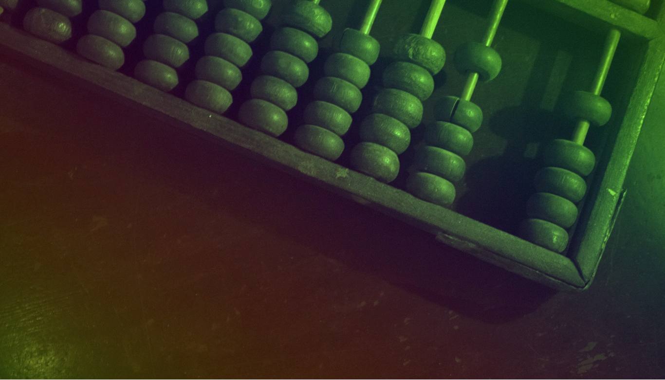 Abacus on a wooden desk